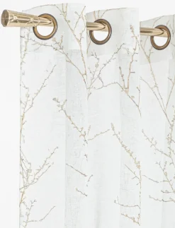 1 Branch-print Curtain Panel
