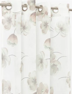 1 Floral Curtain Panel