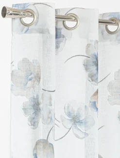 1 Floral Curtain Panel