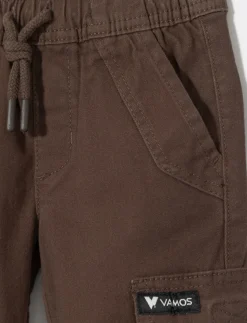 Adjustable Cotton Cargo Jogger Pants - Baby Boy