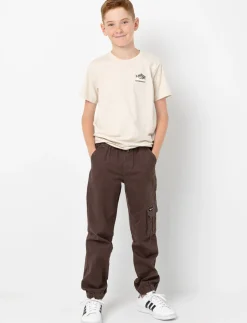 Adjustable Cotton Cargo Jogger Pants