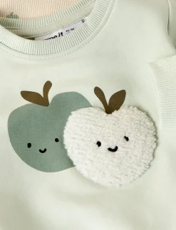 Apple-print Sweatshirt