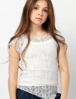 Asymmetric Lace T-shirt