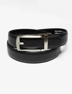 Automatic Belt with Silver Buckle - Men