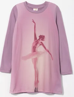 Ballerina Print Sleepshirt - Little Girl