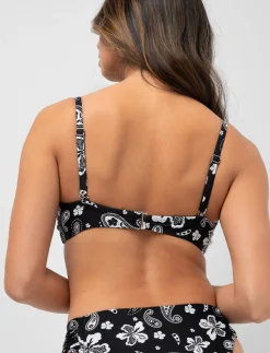 Bandeau Bikini Top with Removable Straps