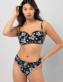 Bandeau Bikini Top with Removable Straps