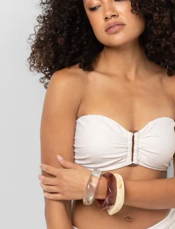 Bandeau Bikini Top with Removable Straps
