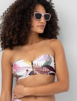 Bandeau Bikini Top with Removable Straps