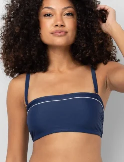 Bandeau Bikini Top with Removable Straps
