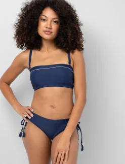 Bandeau Bikini Top with Removable Straps