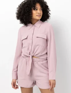 Blouse with Front Tie