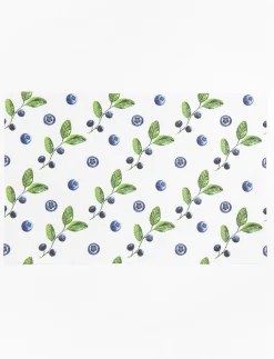 Blueberry and Leaf Print Placemat