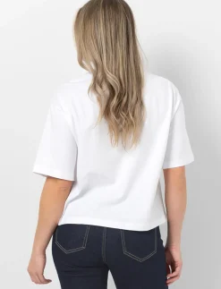 Boxy Embossed Print T-shirt
