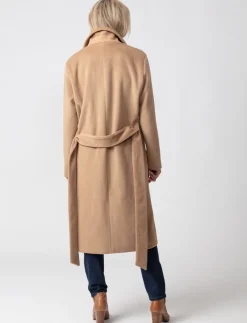 Buttoned Coat with Belt