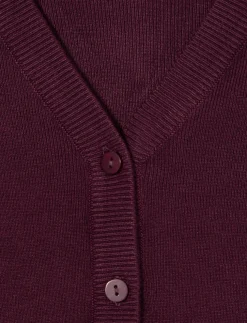 Button-front Knit Cardigan