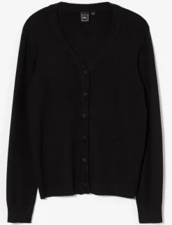 Button-front Knit Cardigan