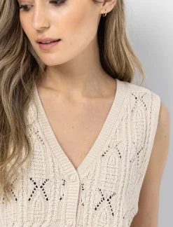 Button-Up Sleeveless Vest