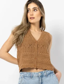 Button-Up Sleeveless Vest