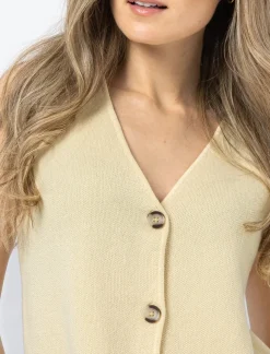 Button-Up Sleeveless Vest