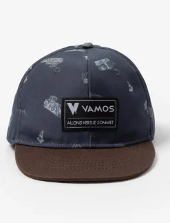 Cap with Pattern & "Vamos" Crest