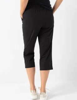Capri Pants with Elastic Waistand