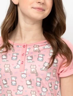 Cat Pattern Sleepshirt