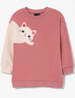 Cat Print Fleece Tunic - Little Girl