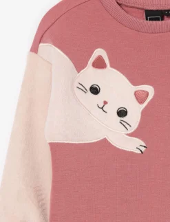 Cat Print Fleece Tunic - Little Girl