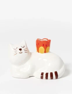 Cat-shaped Candle Holder