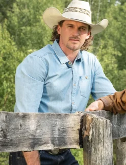 Chambray Shirt with Pockets