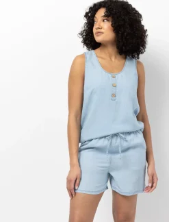 Chambray Shorts