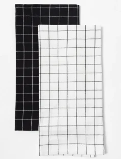 Checkered Dish Towels - Pack of 2