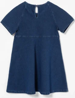 Cinched-waist Denim Dress