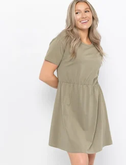 Cinched-waist Dress