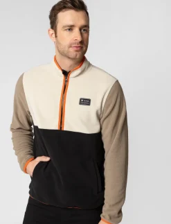 Colour Block Fleece Pullover