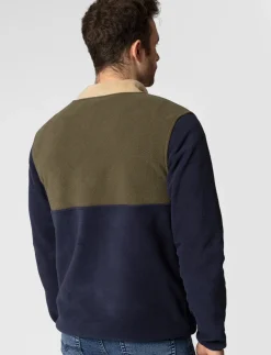 Colour Block Fleece Pullover