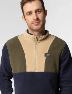 Colour Block Fleece Pullover
