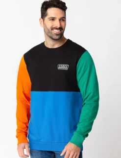 Colour Block Organic Cotton Sweatshirt