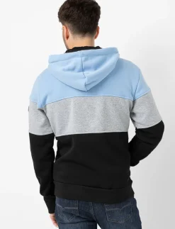 Colour block Zip-up Hoodie