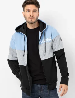 Colour block Zip-up Hoodie