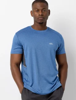 Contrast Panel Sports T-shirt