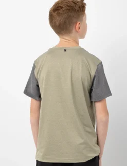 Contrast Sleeve Sports T-shirt