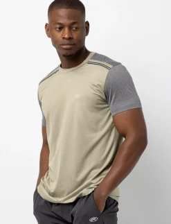 Contrast Sleeve Sports T-shirt