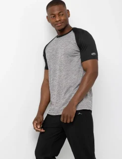 Contrast Sleeve Sports T-shirt