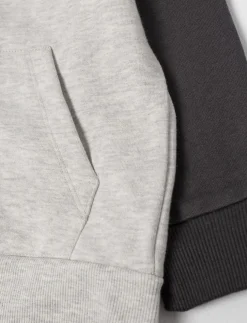 Contrast Sleeve Zip-up Hoodie - Little Boy