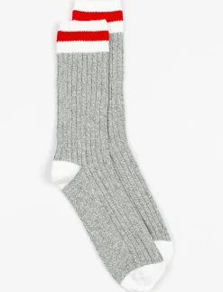 Contrast-stripe Socks