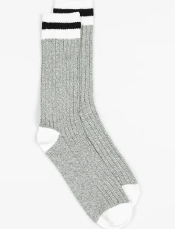 Contrast-stripe Socks