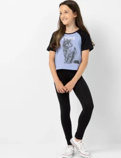 Cotton Leggings with Elastic Waistband