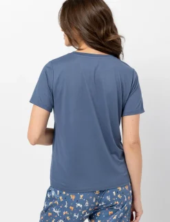 Crew Neck Pajama T-Shirt